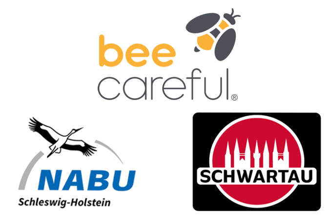Logo NABU - bee carefull - Schwartauer